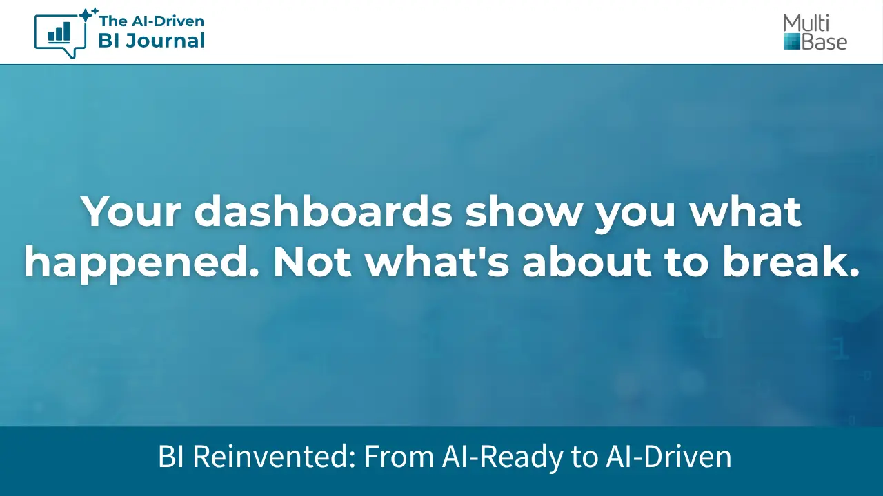 Your dashboards show you what happened. Not what’s about to break Your dashboards show you what happened. Not what’s about to break